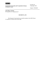 Permanent Council Decision No. 330