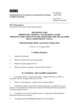 Permanent Council Decision No. 605 (it)