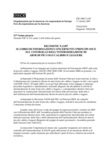 Forum for Security Co-operation Decision No. 11/07 (it)