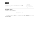 Permanent Council Decision No. 320