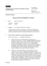 Journal of the 682nd Plenary Meeting of the Permanent Council (fr)