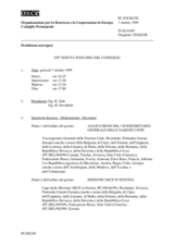 Journal of the 250th Plenary Meeting of the Permanent Council (it)