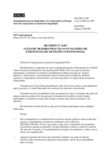 Forum for Security Co-operation Decision No. 12/07 (es)