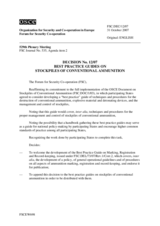 Forum for Security Co-operation Decision No. 12/07