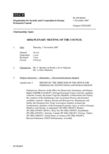 Journal of the 685th Plenary Meeting of the Permanent Council