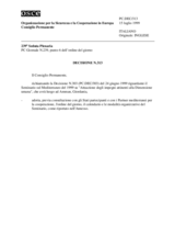 Permanent Council Decision No. 313 (it)
