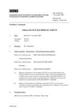 Journal of the 530th Plenary Meeting of the Forum for Security Co-operation (fr)