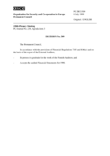 Permanent Council Decision No. 309