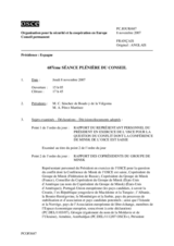 Journal of the 687th Plenary Meeting of the Permanent Council (fr)