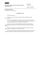 Permanent Council Decision No. 308