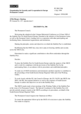 Permanent Council Decision No. 306