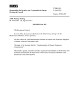 Permanent Council Decision No. 303