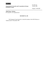 Permanent Council Decision No. 301