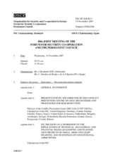 Journal of the 30th Joint Meeting of the Forum for Security Co-operation and the Permanent Council