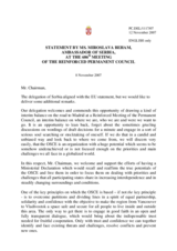 Statement by the Delegation of Serbia on the 15th Meeting of the OSCE Ministerial Council