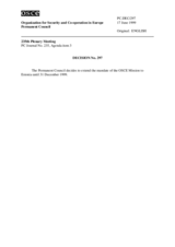 Permanent Council Decision No. 297
