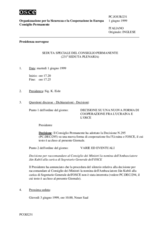 Journal of the 231st Special Plenary Meeting of the Permanent Council (it)