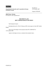 Permanent Council Decision No. 811