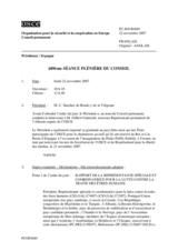 Journal of the 689th Plenary Meeting of the Permanent Council (fr)