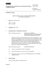 Journal of the 222nd Special Plenary Meeting of the Permanent Council (it)