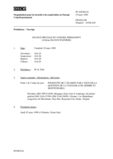 Journal of the 216th Special Plenary Meeting of the Permanent Council (fr)