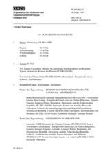 Journal of the 215th Plenary Meeting of the Permanent Council (de)