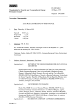 Journal of the 215th Plenary Meeting of the Permanent Council