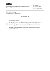 Permanent Council Decision No. 287