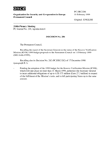 Permanent Council Decision No. 286