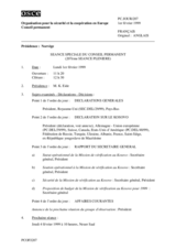 Journal of the 207th Special Plenary Meeting of the Permanent Council (fr)