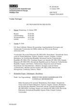 Journal of the 203rd Plenary Meeting of the Permanent Council (de)