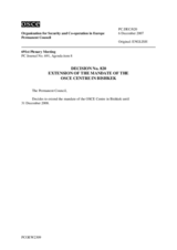 Permanent Council Decision No. 820