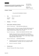 Journal of the 272nd Plenary Meeting of the Forum for Security Co-operation (fr)