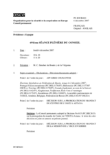 Journal of the 691th Plenary Meeting of the Permanent Council (fr)