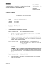 Journal of the 271st Plenary Meeting of the Forum for Security Co-operation (es)