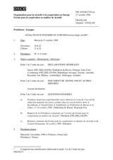 Journal of the 267th Plenary Meeting of the Forum for Security Co-operation (fr)