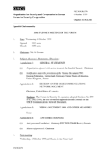 Journal of the 264th Plenary Meeting of the Forum for Security Co-operation