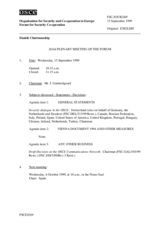 Journal of the 263rd Plenary Meeting of the Forum for Security Co-operation