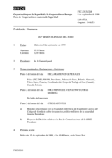 Journal of the 262nd Plenary Meeting of the Forum for Security Co-operation (es)