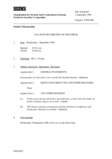 Journal of the 261st Plenary Meeting of the Forum for Security Co-operation