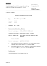 Journal of the 261st Plenary Meeting of the Forum for Security Co-operation (fr)