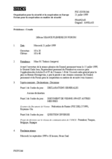 Journal of the 260th Plenary Meeting of the Forum for Security Co-operation (fr)