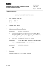 Journal of the 255th Plenary Meeting of the Forum for Security Co-operation