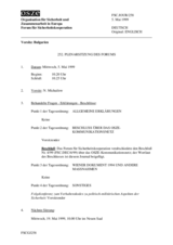 Journal of the 252nd Plenary Meeting of the Forum for Security Co-operation (de)