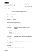 Journal of the 252nd Plenary Meeting of the Forum for Security Co-operation