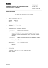 Journal of the 251st Plenary Meeting of the Forum for Security Co-operation