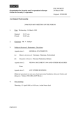 Journal of the 249th Plenary Meeting of the Forum for Security Co-operation