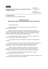 Permanent Council Decision No. 827 (it)