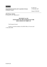 Permanent Council Decision No. 834