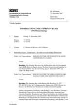 Journal of the 694th Special Plenary Meeting of the Permanent Council (de)